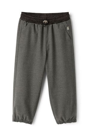 grey polyamide trousers IL GUFO KIDS | A24PL430W0003074